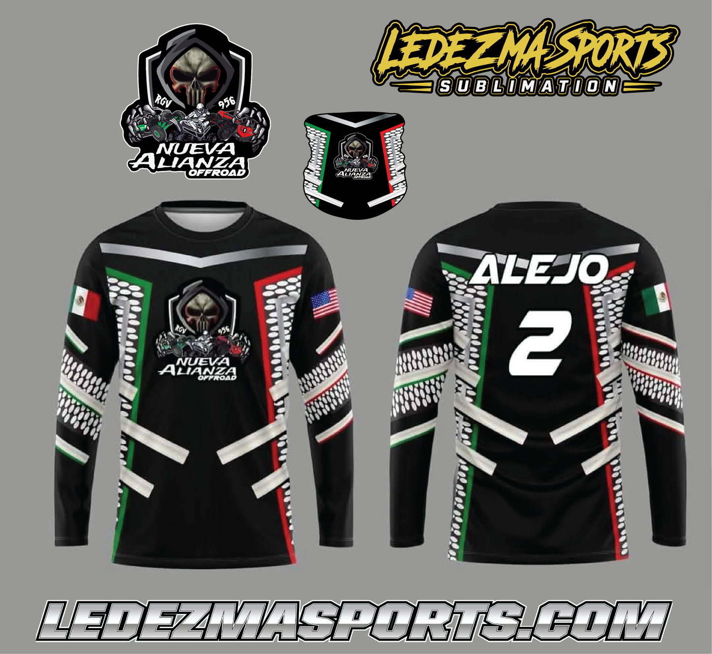 NUEVA ALIANZA STX BLACK SKULL + FACE MASK